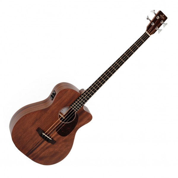 Sigma BMC-15E Electro Acoustic Bass, Natural - Front View