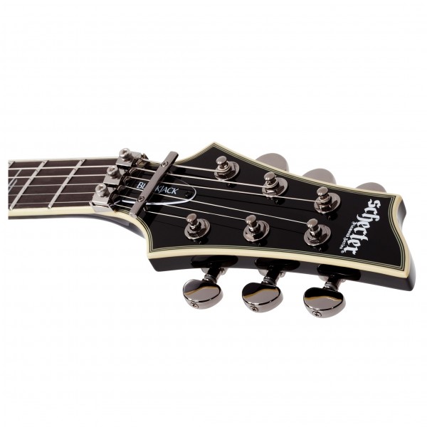 Schecter C-1 FR-S Blackjack, Black headstock