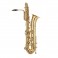 Rosedale Professional Bass Saxophone by Gear4music, Gold