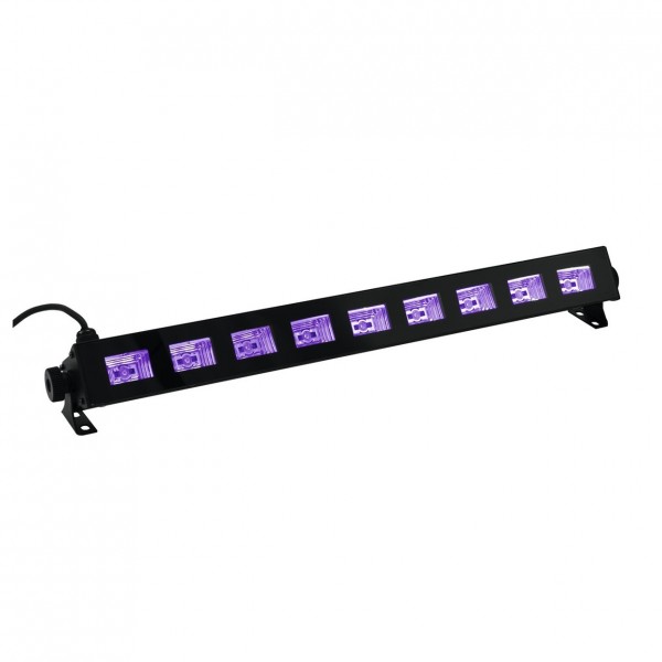 Eurolite Bar-9 UV LED Light Bar - Front Angled Right
