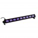 Eurolite Bar-9 UV LED Light Bar - Front Angled Right