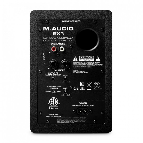 BX3 Studio Monitor - Rear