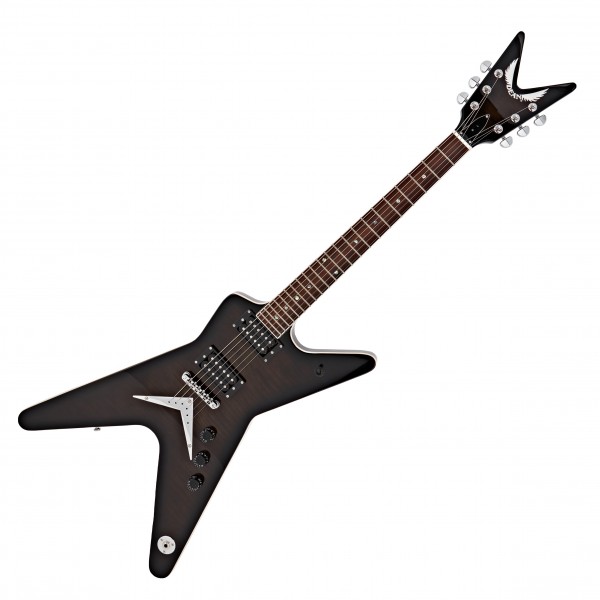 Dean ML 79 Flame Top, Trans Black