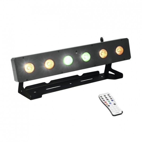 Eurolite PIX-6 RGBAWUV LED Light Bar - Front Angled Right