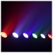 Eurolite PIX-6 RGBAWUV LED Light Bar - Lifestyle Preview Lit Multicoloured
