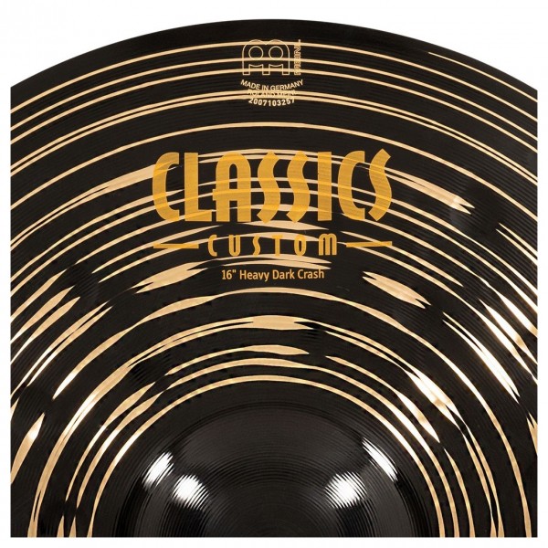 Meinl Classics Custom Dark 16" Heavy Crash - Logo