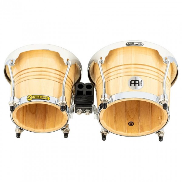 Meinl Percussion Free Ride Designer 6 3/4" & 8" Wood Bongos, Natural