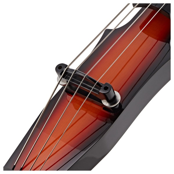 3/4 Size Electric Double Bass by Gear4music, Vintage Burst
