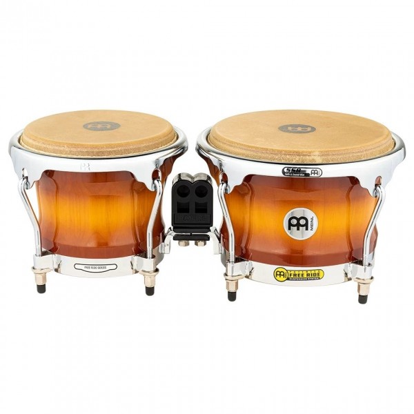 Meinl Percussion Free Ride Wood Bongos Gold Amber Sunburst