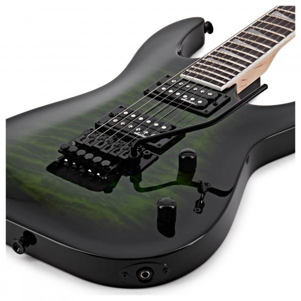 Jackson JS32Q DKA Dinky, Trans Green Burst
