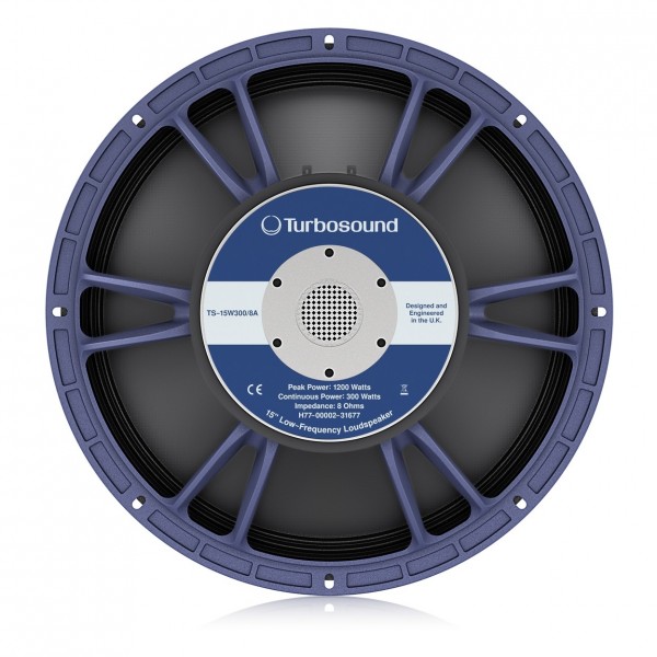 Turbosound TS-15W300/8A 15" Low Frequency Driver - Rear