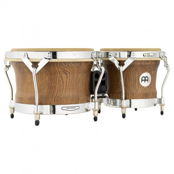 Meinl WB500ZFA-M Free Ride Series Woodcraft Bongo, Zebra Finished Ash
