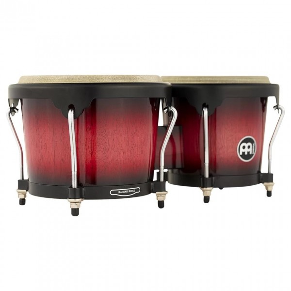 Meinl Percussion Headliner Wood Bongos Wine Red Burst