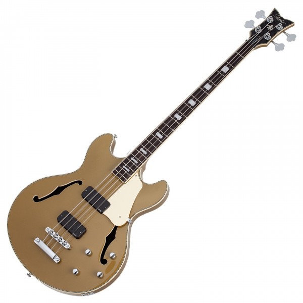 Schecter Corsair Bass, Gold - Front View