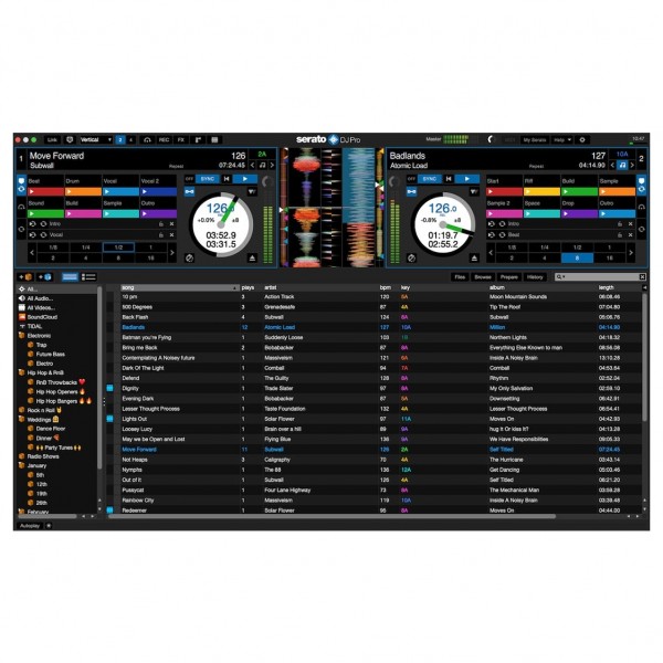 Serato DJ, Digital Delivery - Screenshot