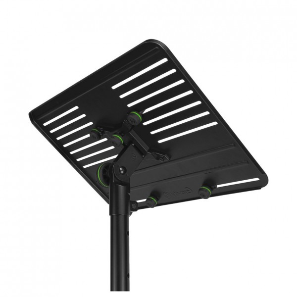 Gravity LTST01 Laptop Stand - Rear Tray Angled Left