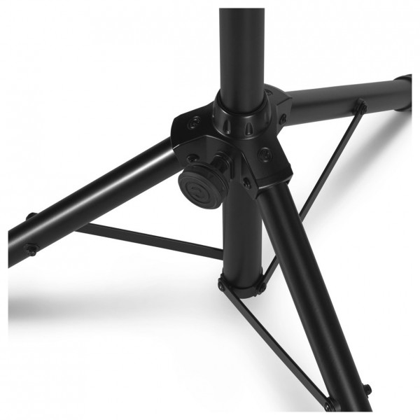 Gravity SP5111B Short Loudspeaker 35 mm Stand, Aluminium, Black - Tripod Closeup