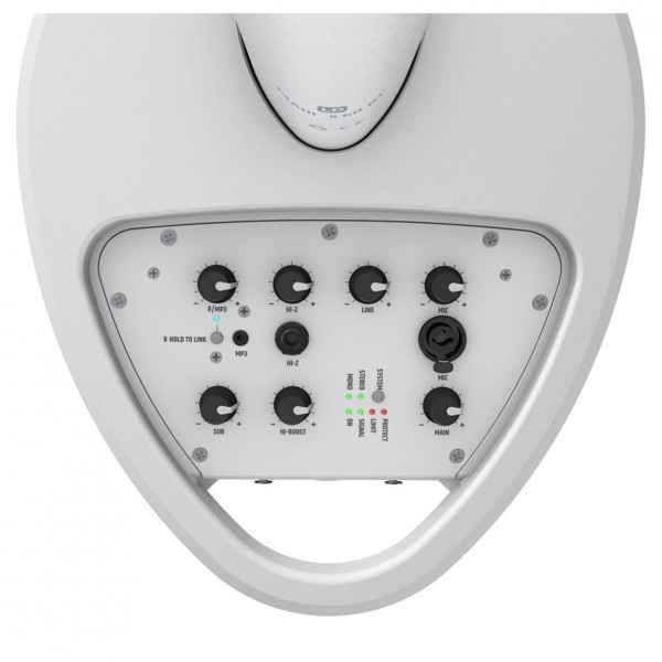 LD Systems MAUI 5 GO 100 Battery Powered Column System, White- Mixer