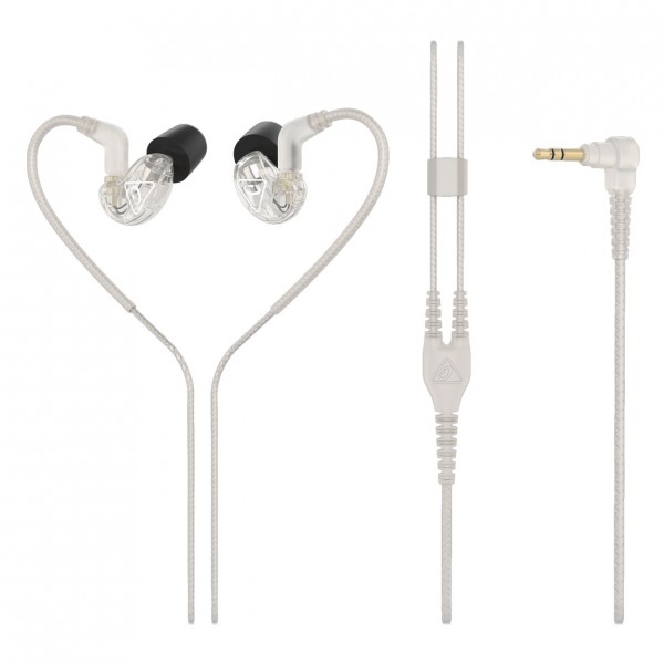 Behringer SD251-CL In-Ear Monitors, Clear - Front 