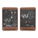 YU2 Powered Bookshelf Speakers, Walnut - Rear