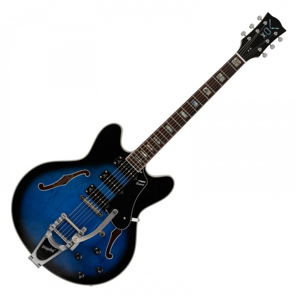 Vox Bobcat S66 Semi Hollow w/ Bigsby, Sapphire Blue - Main