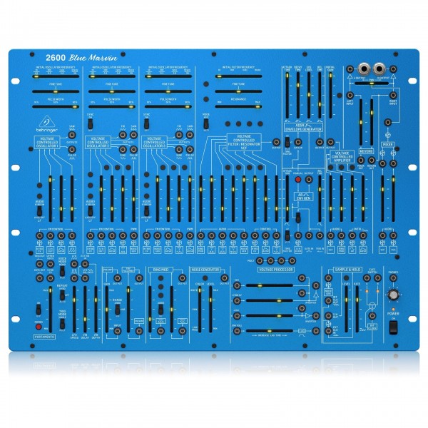 Behringer 2600 Analog Synthesizer, Blue Marvin - Top