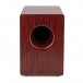 Pearl BOOM BOX Fiberglass Ported Chamber Cajon, Artisan Red Mahogany