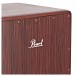 Pearl BOOM BOX Fiberglass Ported Chamber Cajon, Artisan Red Mahogany