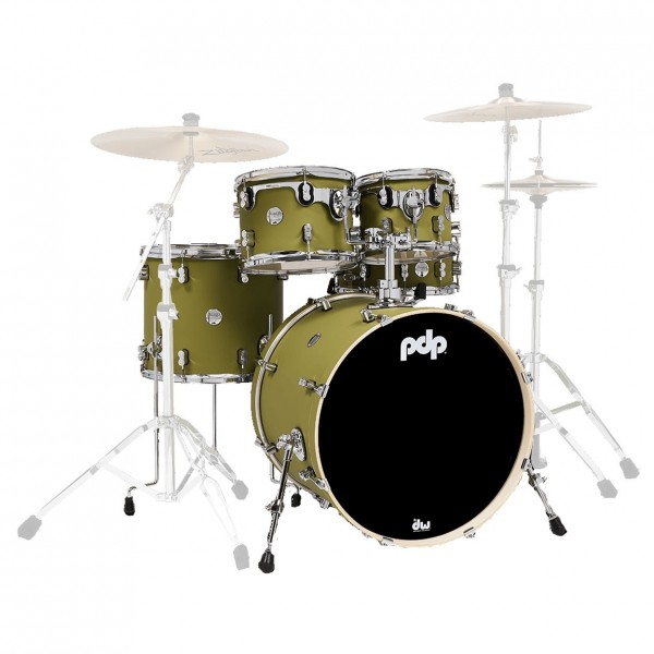 PDP Concept Maple 22" CM5 5pc Shell Pack, Satin Olive