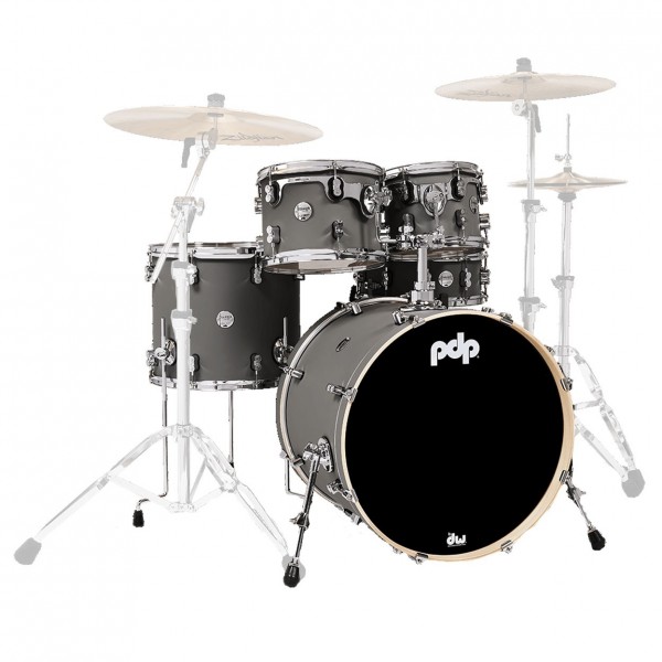 PDP Concept Maple 22" CM5 5pc Shell Pack, Satin Pewter