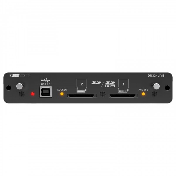 Klark Teknik DN32-LIVE 32 Channel SD/SDHC and USB Expansion Module- Front