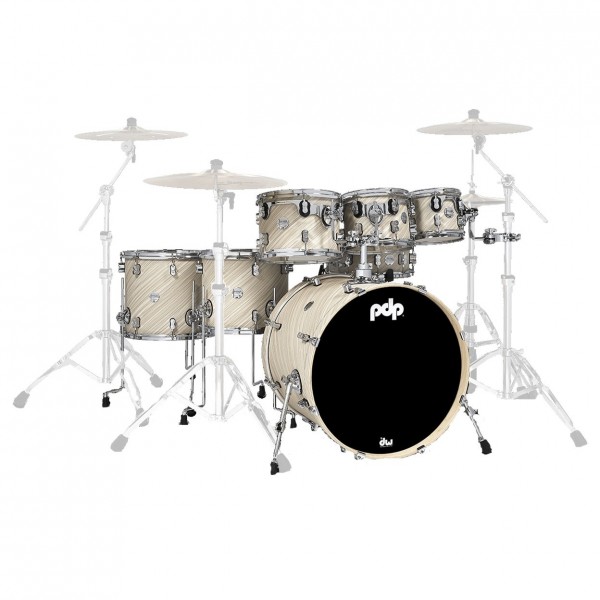 PDP Concept Maple 22" CM7 7pc Shell Pack, Twisted Ivory