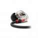 Sennheiser IE 100 Pro In-Ear Monitors, Clear - Earphone Closeup