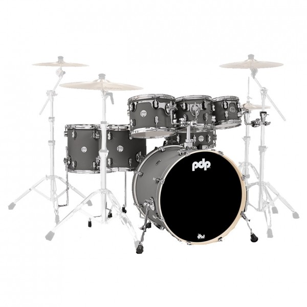 PDP Concept Maple 22" CM7 7pc Shell Pack, Satin Pewter