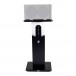 Zaor ISO 600 Speaker Stand, Matte Black - Front with speaker (Speaker Not Included)