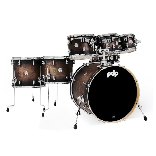 PDP Concept Maple 22" 7pc Shell Pack, Satin Charcoal Burst