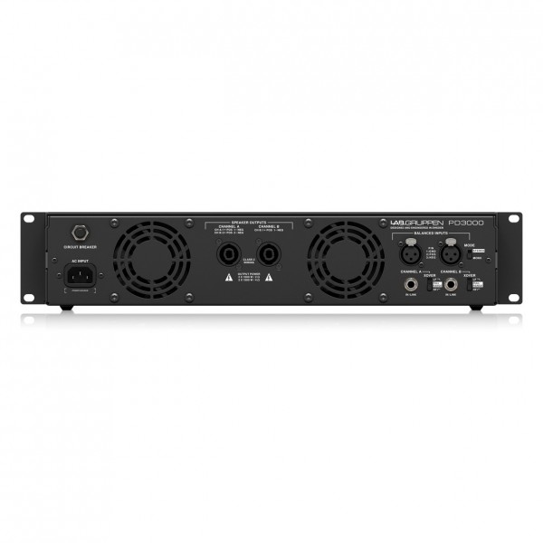 Lab Gruppen PD3000 3000 Watt Two Channel Amplifier - Rear