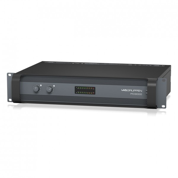 Lab Gruppen PD3000 3000 Watt Two Channel Amplifier - Angled Left