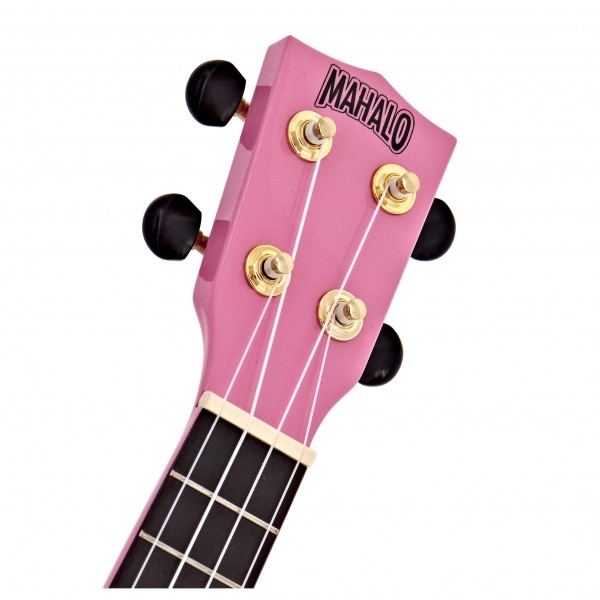 Mahalo Rainbow Ukulele, Pink at Gear4music