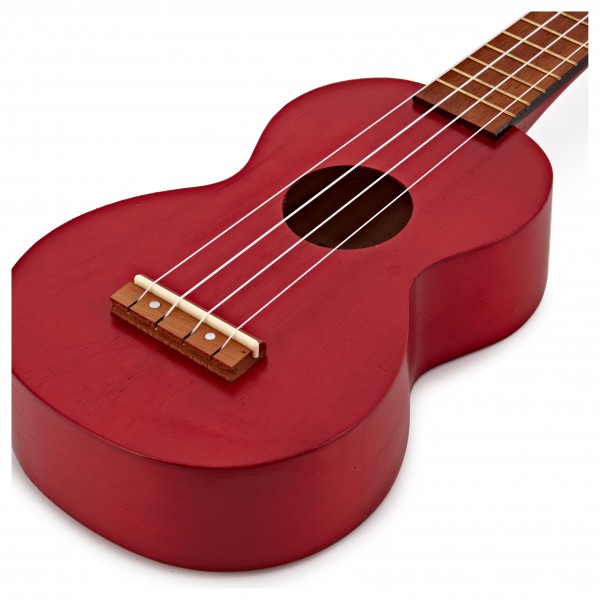 Mahalo Kahiko Ukulele, Transparent Red