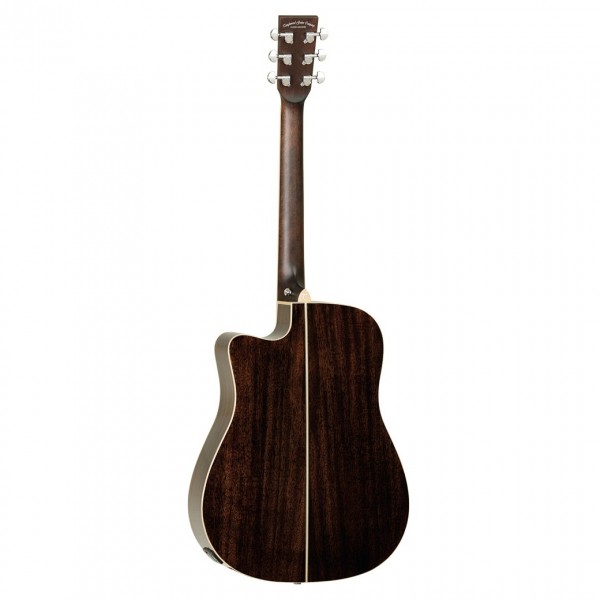 Tanglewood TW5-E Dreadnought Electro Acoustic, Antique Violin Burst - Rear View