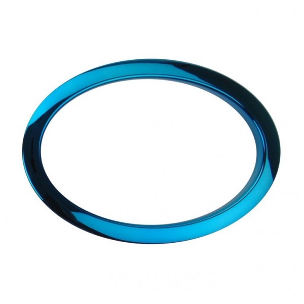 Bass Drum O's Oval Sound Hole Ring Blue 6''