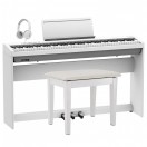 Pack de Pratique &agrave; Domicile avec Piano Num&eacute;rique Roland FP-30X, Blanc