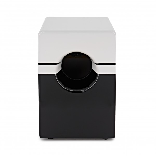 Pearl BRUSH BEAT Boom Box Cajon with Ported Chamber, Black and White