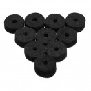 Ahead Jet Black Wool Cymbals Felts, 10 Pack
