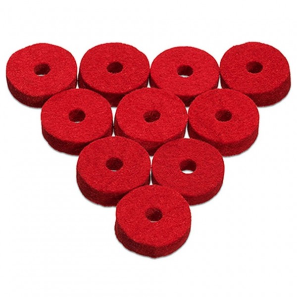 Ahead Red Wool Cymbals Felts, 10 Pack
