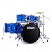 DDrum D2 22'' 7pc Drum Kit, Cobalt Blue Sparkle