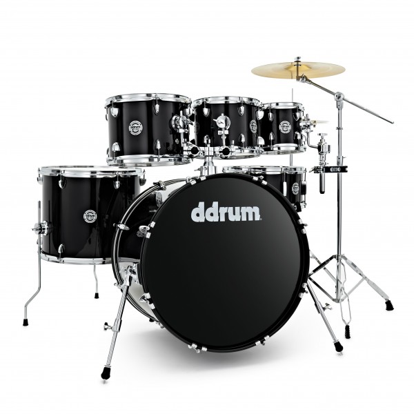 DDrum D2 22'' 6pc Drum Kit, Midnight Black