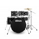 DDrum D2 22'' 6pc Drum Kit, Midnight Black