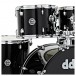 DDrum D2 22'' 6pc Drum Kit, Midnight Black